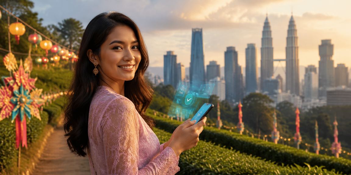 User on a smartphone placing a mobile sports bet in Kuala Lumpur