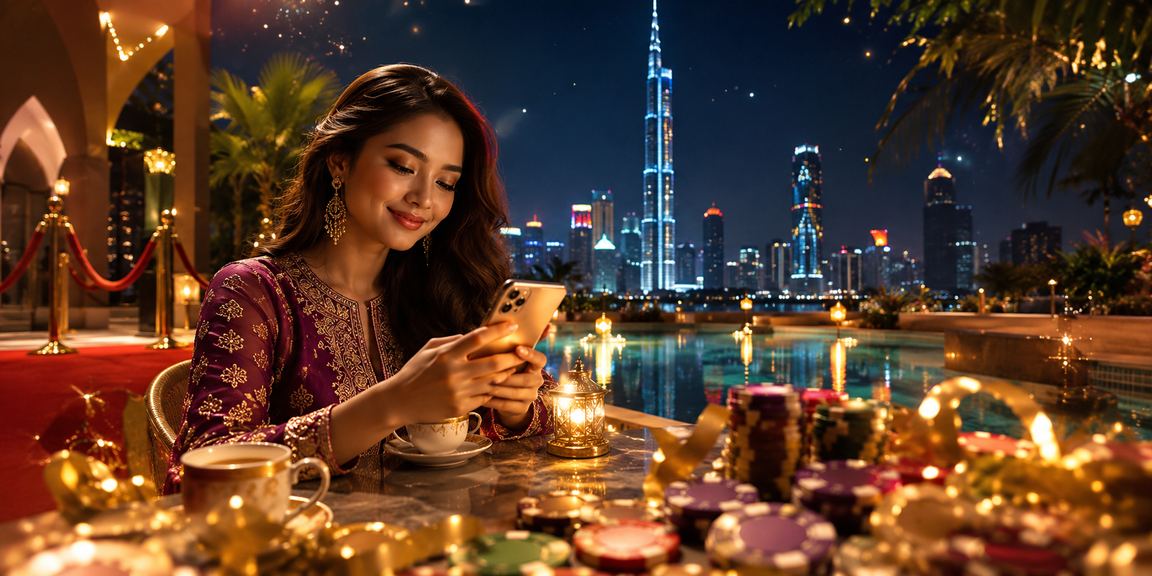 A player using a smartphone to play mobile casino poker in Kuala Lumpur